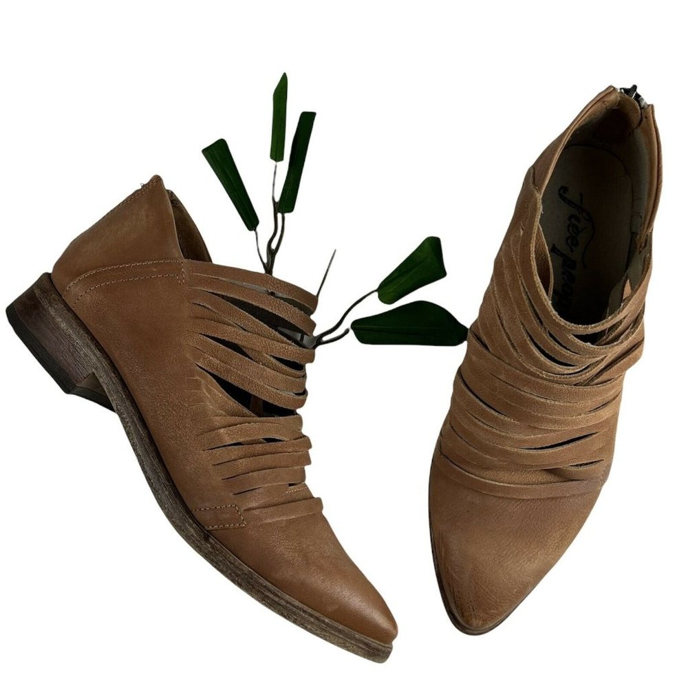 Free People  Women's Lost Valley Tan Ankle Boots Size EU 40/US 9.5